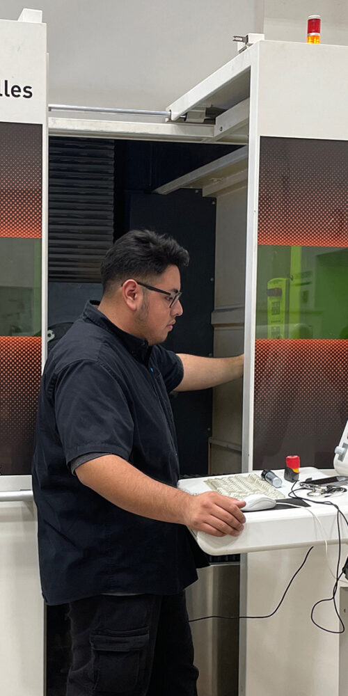 Calibrating the laser